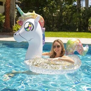 Pool Candy Unicorn Glitterfied Jumbo Pool Tube New 42" Ages 6+ New In‎ Box